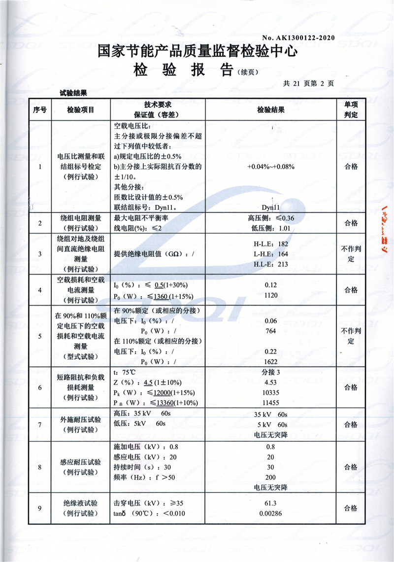 高低压试验报告-S11-1250襄垣襄垣襄垣油浸式变压器-2.jpg